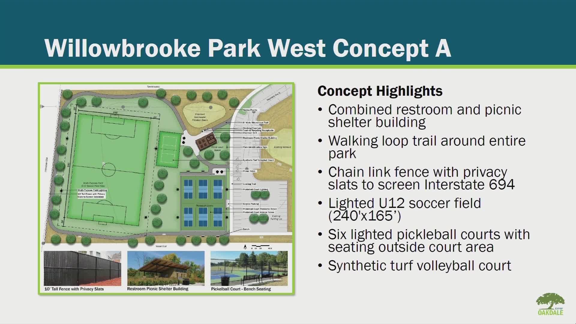 Park designers propose Willowbrook Park concepts focusing on athletic and passive features