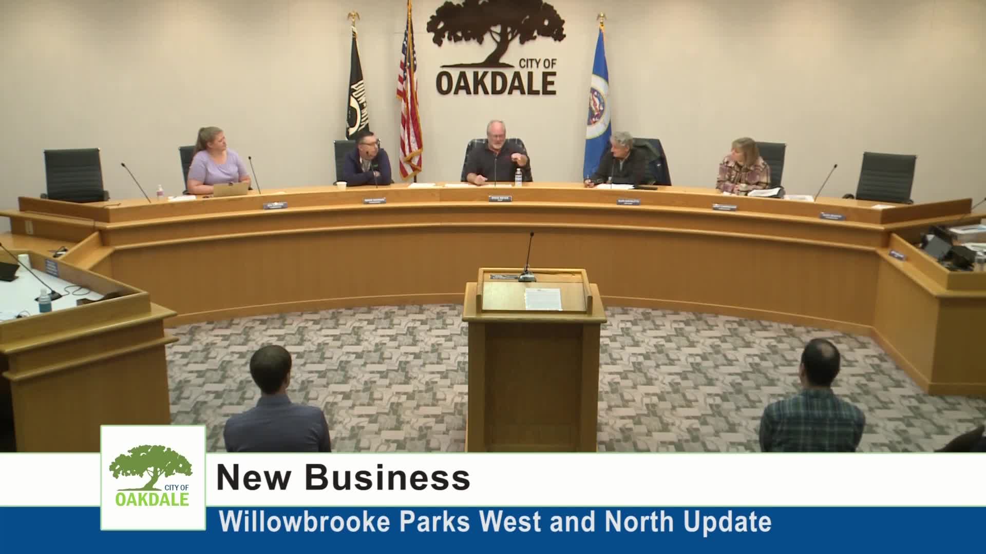 Jeff updates Oakdale on winter preparations and successful community walk program