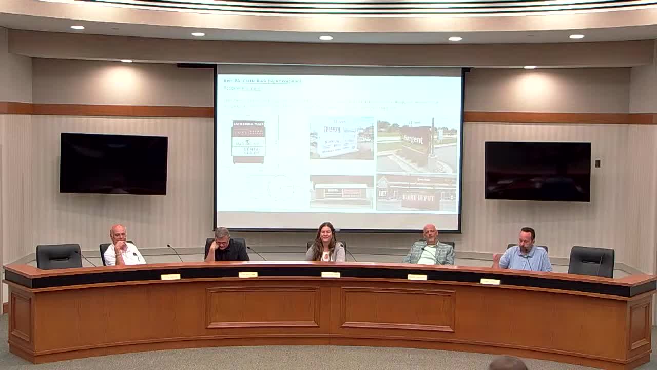 Macomb Zoning Board grants sign exception for Castle Rock Plaza