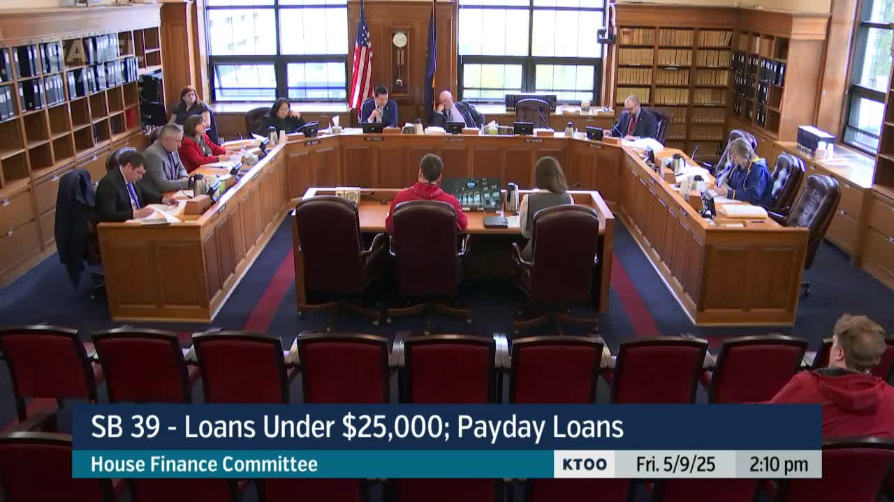 House Finance holds bill to cap payday-loan APR at 36% after hours of testimony