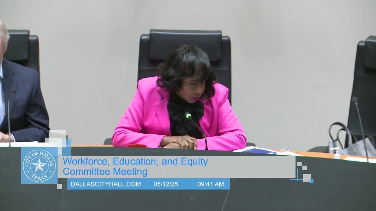 Dallas Council Discusses Summer Internship Program for Local Youth Opportunities