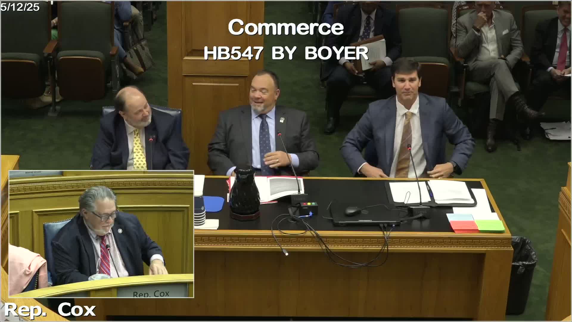 Representative Thomas questions bill details on teaser bets and horse racing