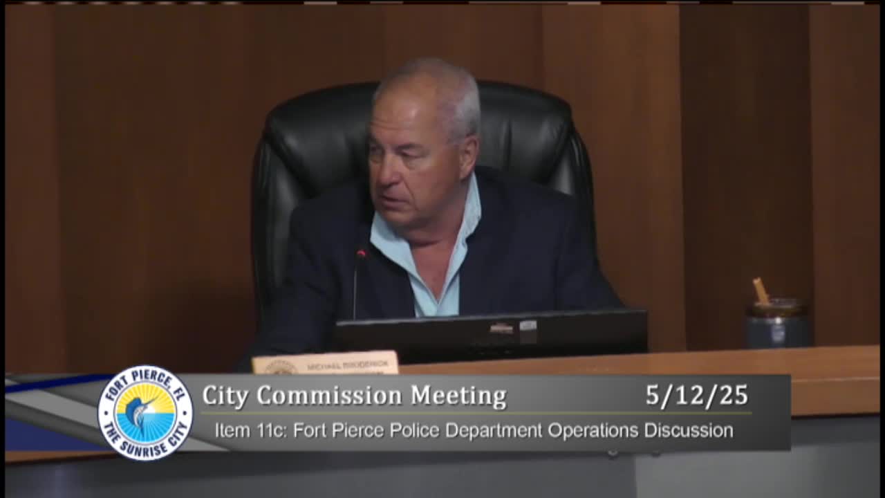 Fort Pierce Commissioners propose special meeting on police department crisis and management