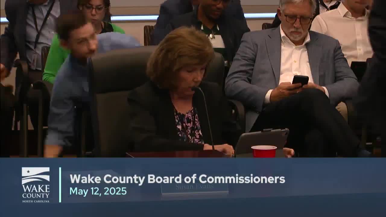 Wake County Commissioners Discuss Capital Improvement Plan and Honor National Police Week