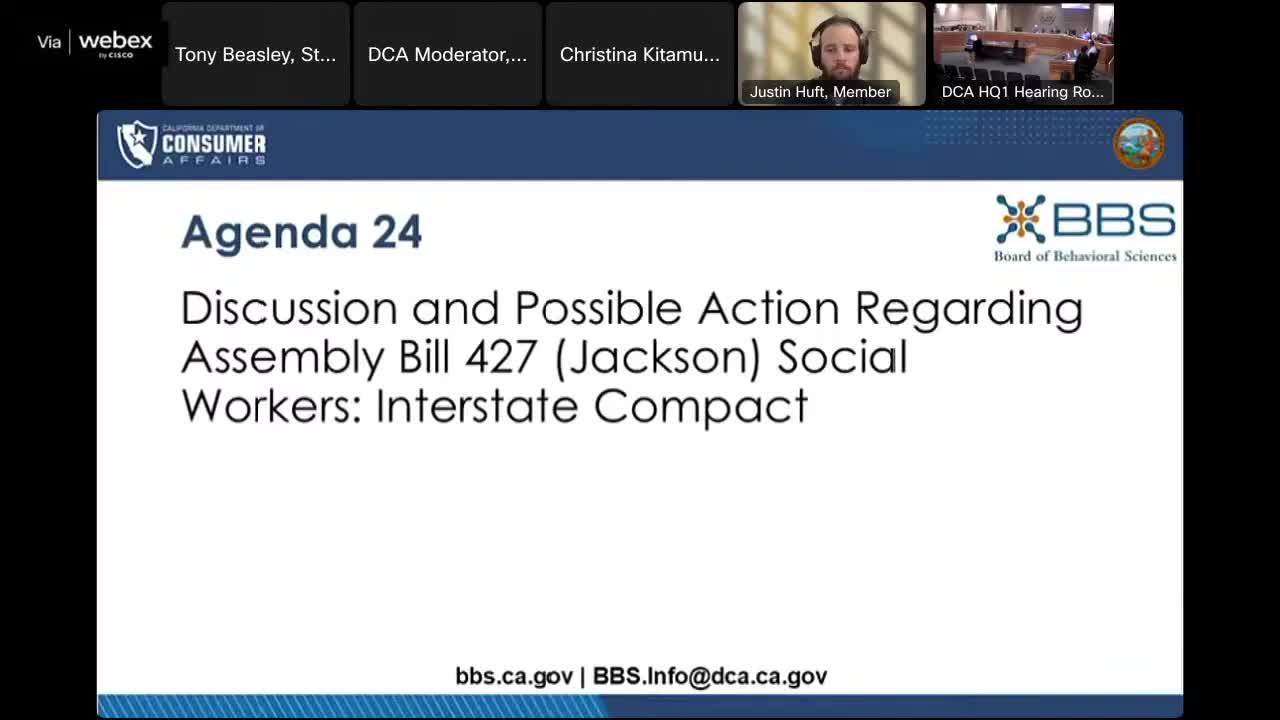 California considers joining social work license compact to enhance practice mobility