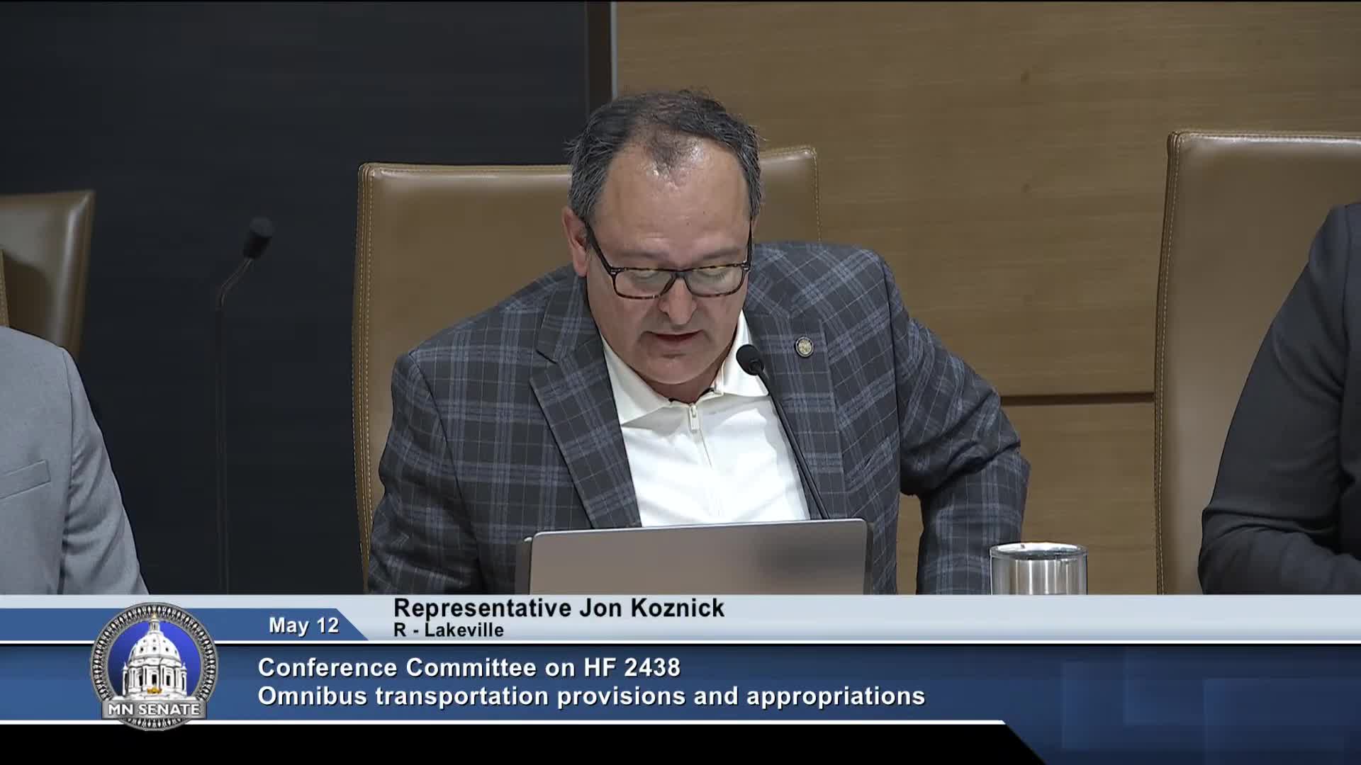 Chair Koznick emphasizes focus on funding sources amid committee tensions