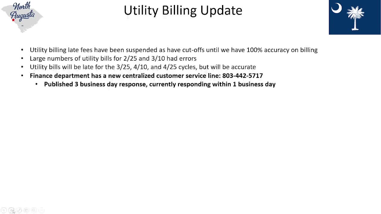 Council addresses utility billing issues and hurricane recovery progress