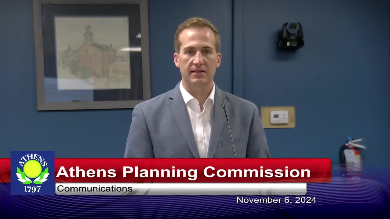 Athens Council Discusses 28 Acre Rezoning for Mixed Housing Development