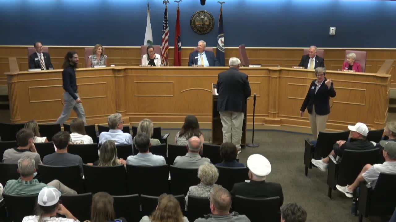 Brentwood swears in new commissioners Janet Donahue Ray Little and Kim Doris