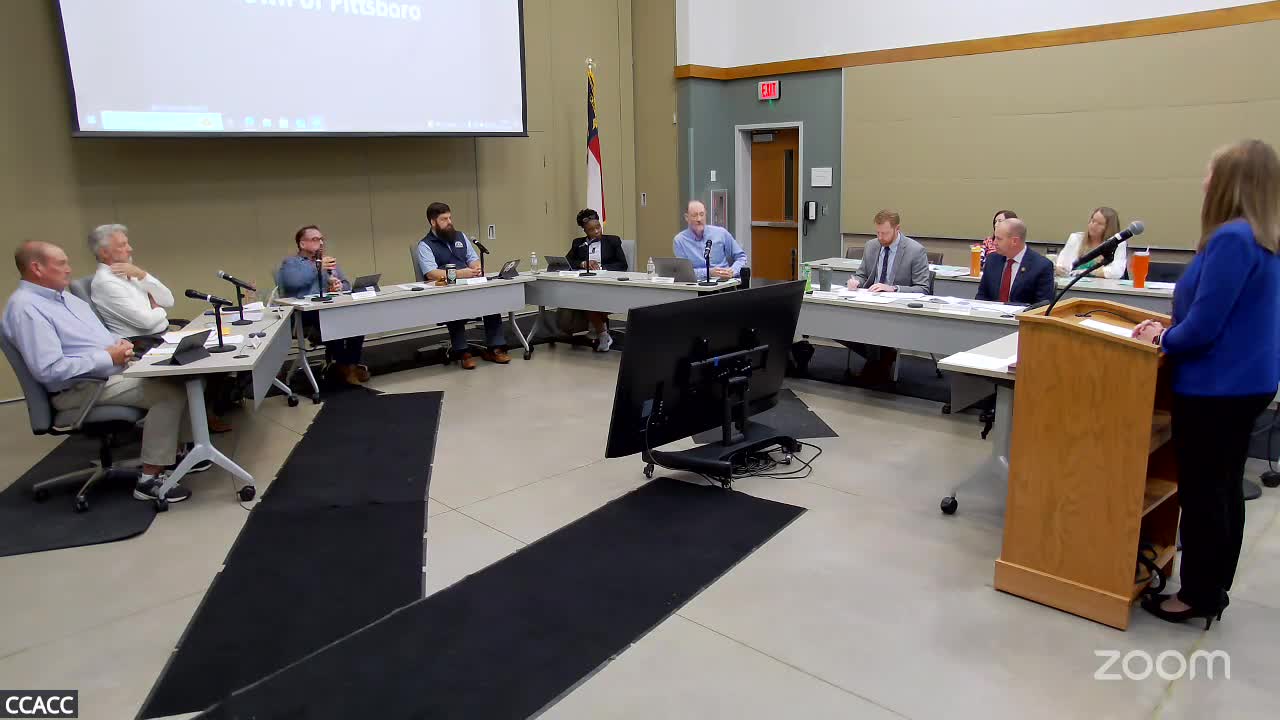 Pittsboro Town Board signs interlocal agreement for downtown redevelopment with Chatham County