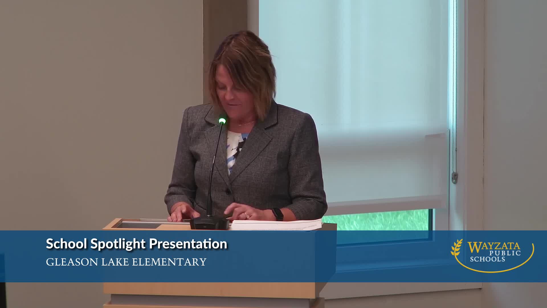 Principal Macassie showcases Gleeson Lake's innovative thinking classroom approach