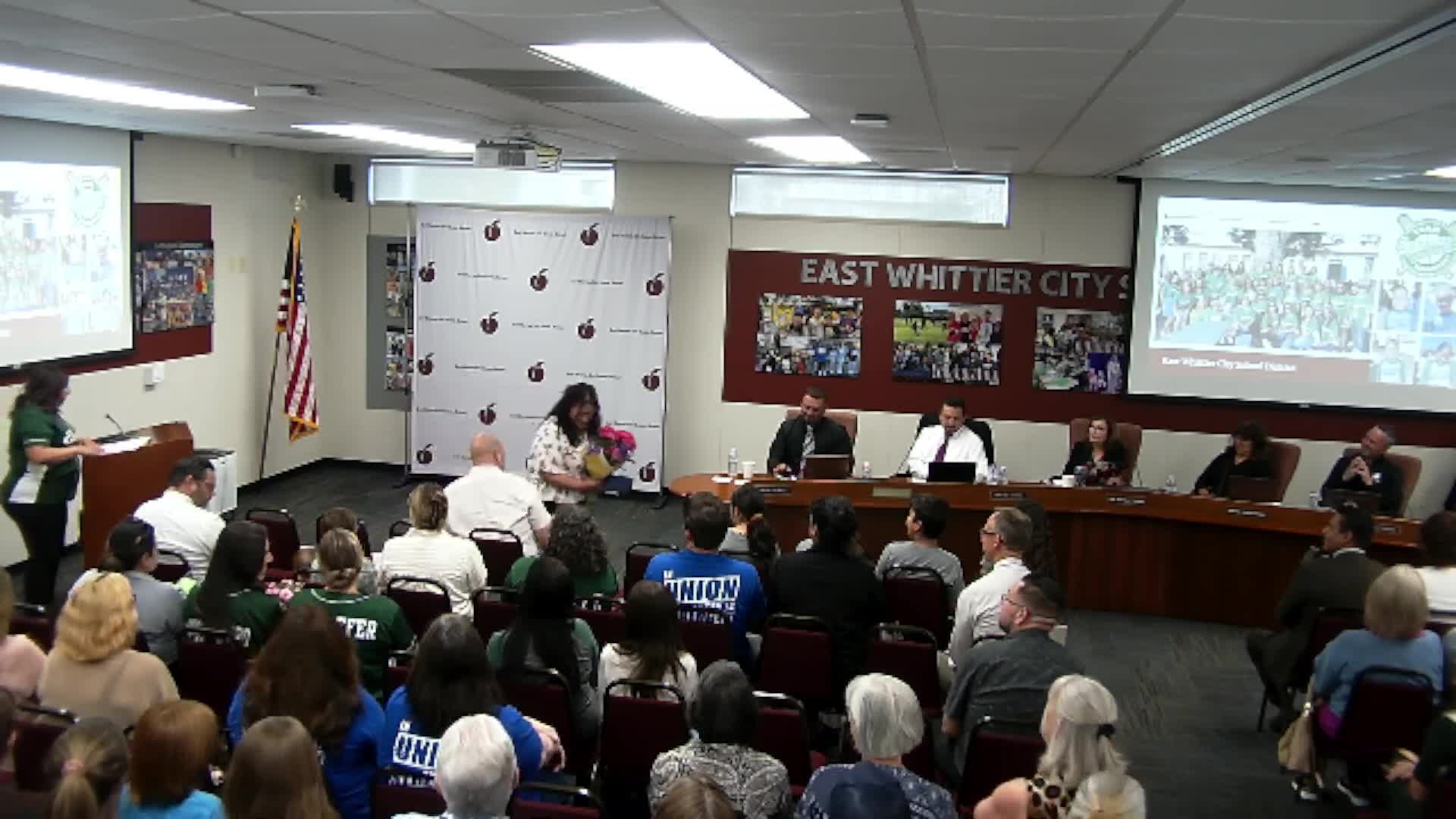 East Whittier School District celebrates employees' longevity and commitment