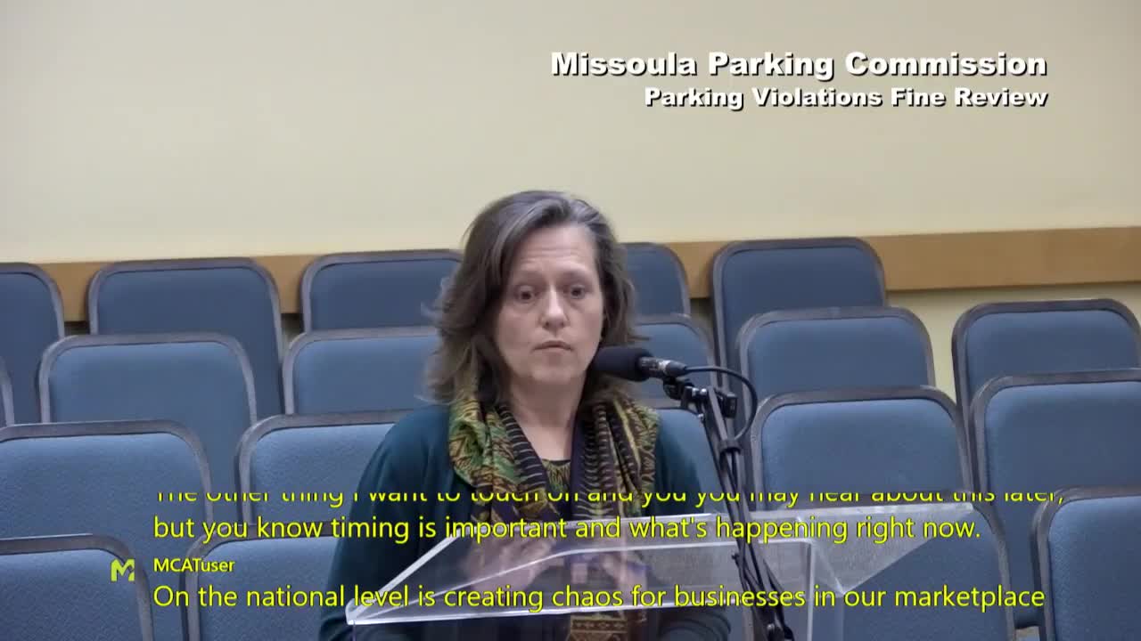 Missoula parking commission considers fine increases amid declining downtown business