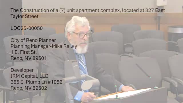 Reno Planning Commission reviews parking concerns for new Wells Avenue housing development