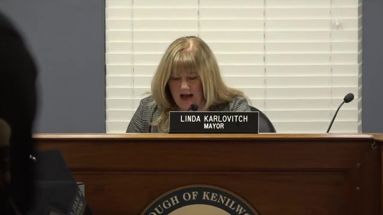 Kenilworth council approves consent agenda, introduces liquor-license fee ordinance