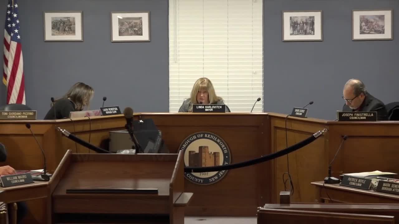 Mayor Carvovich proclaims February 25 as Iwo Jima Anniversary in Kenilworth