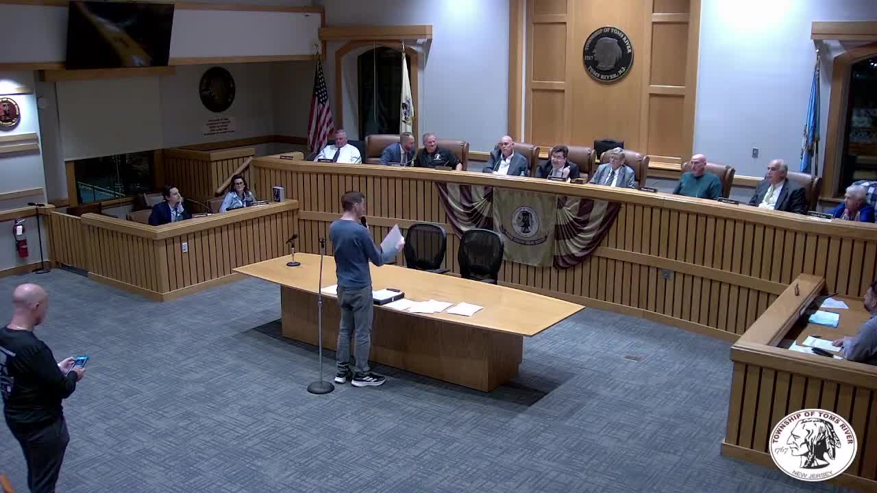 Toms River Council Faces Scrutiny Over Meeting Conduct and Police Presence