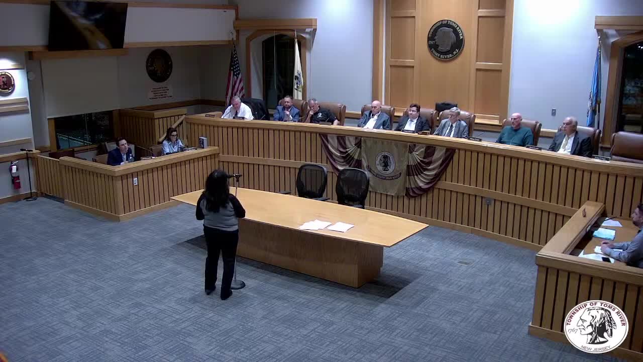Community member urges Toms River leaders to improve meeting professionalism