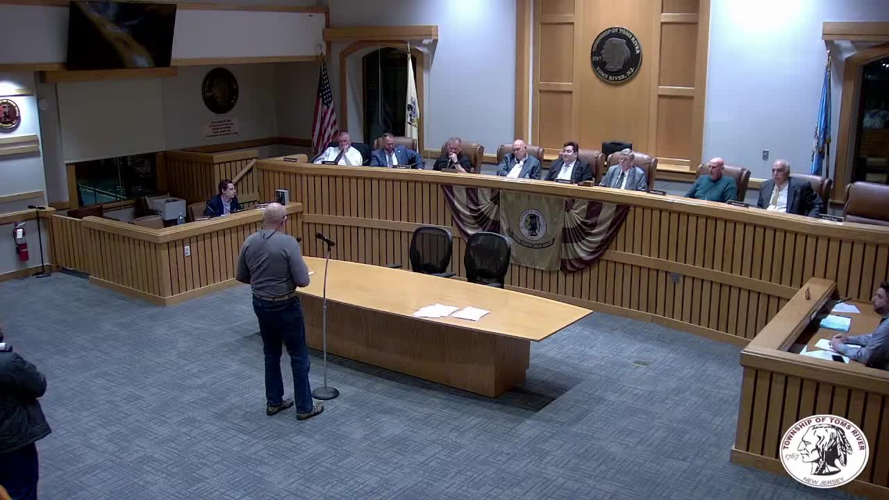 Toms River resident criticizes council members and questions Roderick's leadership