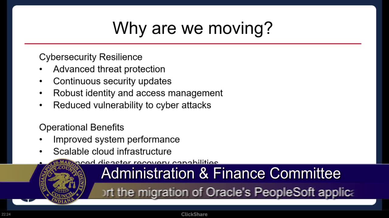 Company transitions PeopleSoft to Oracle Cloud for enhanced cybersecurity and operations