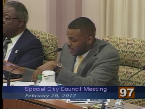 Vice Mayor Holman leads pledge at special city council meeting on cannabis regulations