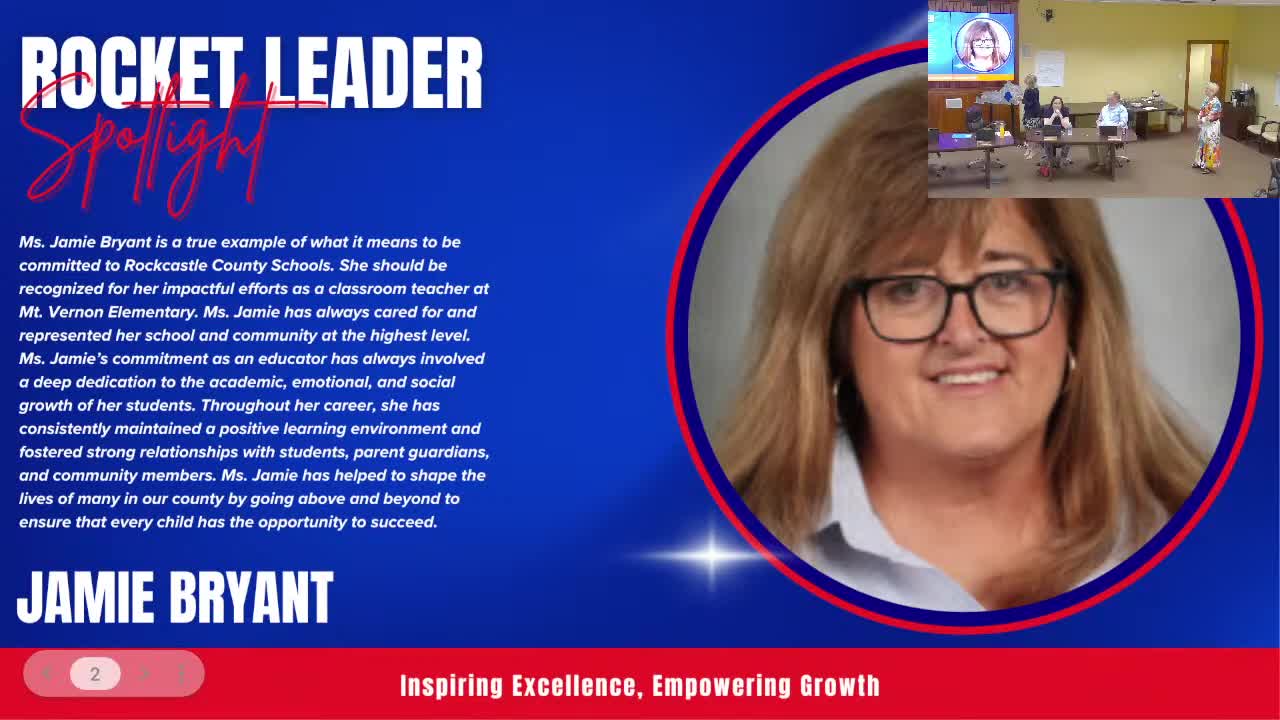 Rockcastle County Schools honors educators Jamie Bryant, Kim, and Mike McNabb for leadership