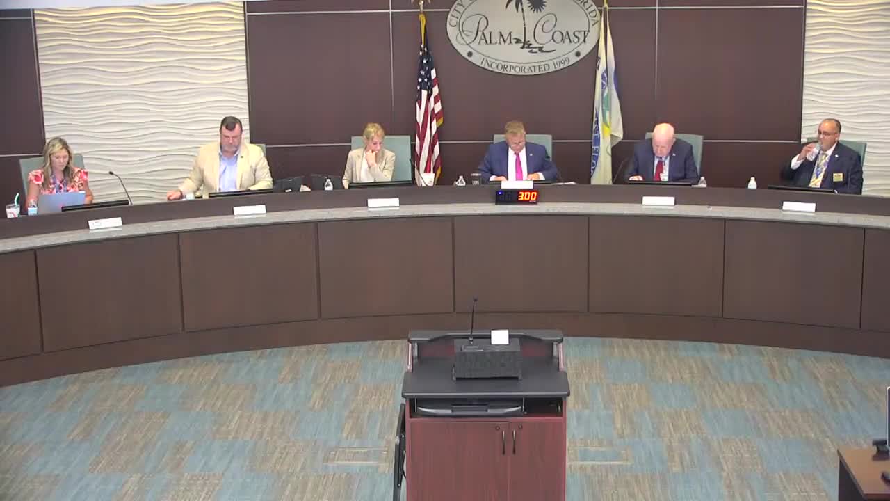 Palm Coast City Council reviews comprehensive traffic calming plan for neighborhood safety