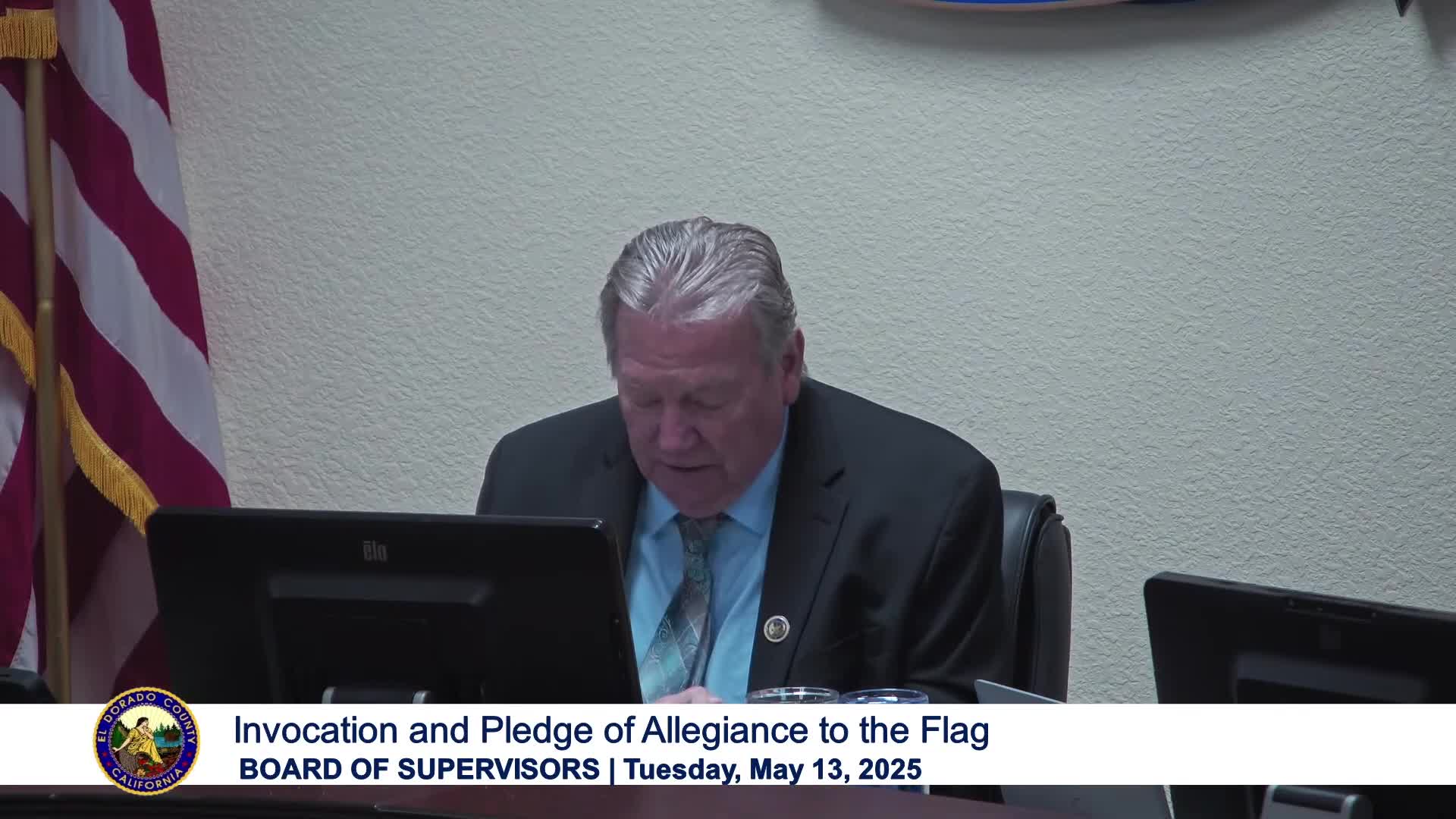 Rabbi Lauren Ben Shoshan leads invocation at El Dorado County Board of Supervisors meeting