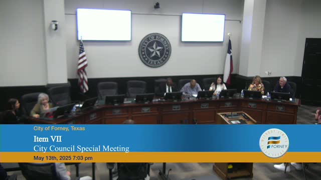 Forney Council approves $200K incentive for Forney Legacy Holdings LLC project