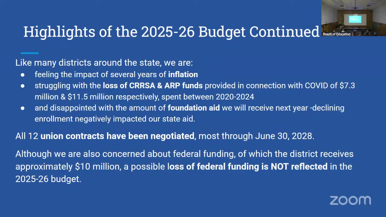 North Syracuse reviews $224M budget amid federal funding concerns and inflation