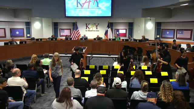 Katy ISD honors Tompkins High School Horizon String Quartet state champions