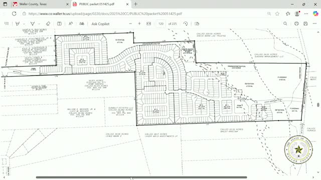 Commissioners Approve Bluebonnet Development Variances in Precinct 2