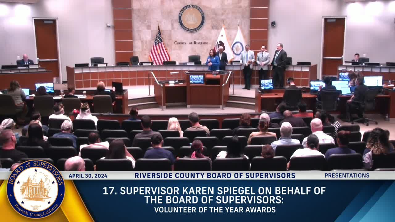 Highgrove Municipal Advisory Council honors Cynthia with Volunteer of the Year Award