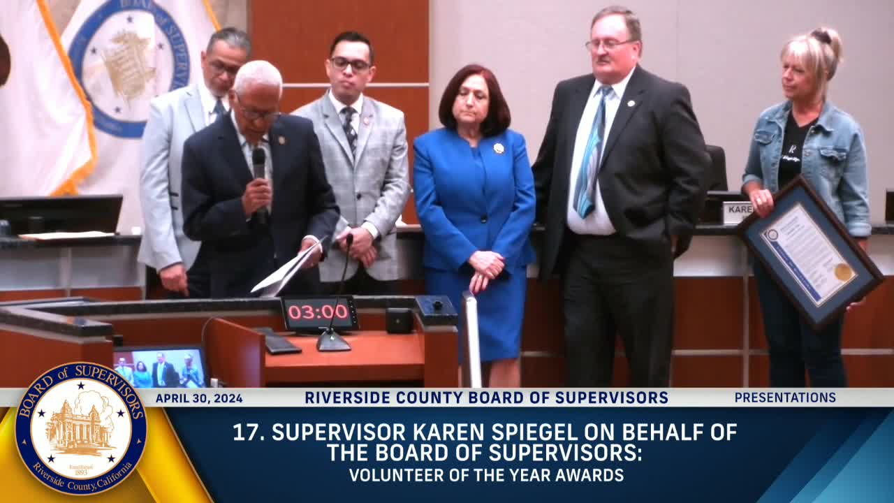 Riverside County honors Leah DeBernardo as Third District Volunteer of the Year