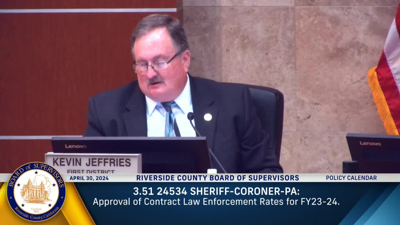 Sheriff requests $5.5M rate increase for contract cities amid rising service costs