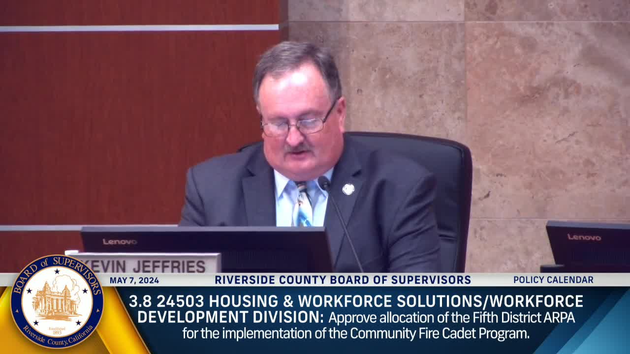 Supervisor Gutierrez supports community fire cadet program for youth career opportunities