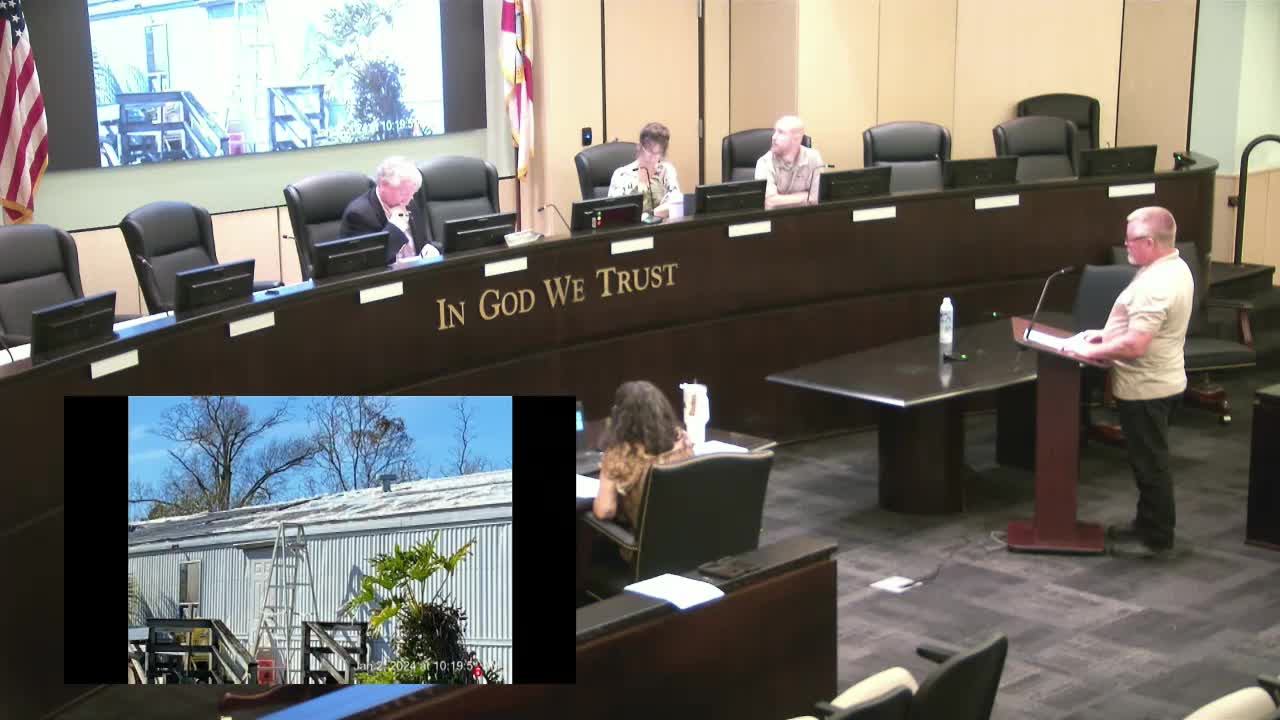 Inspector Thorpe details structural violations at George Gay's Pinellas City property
