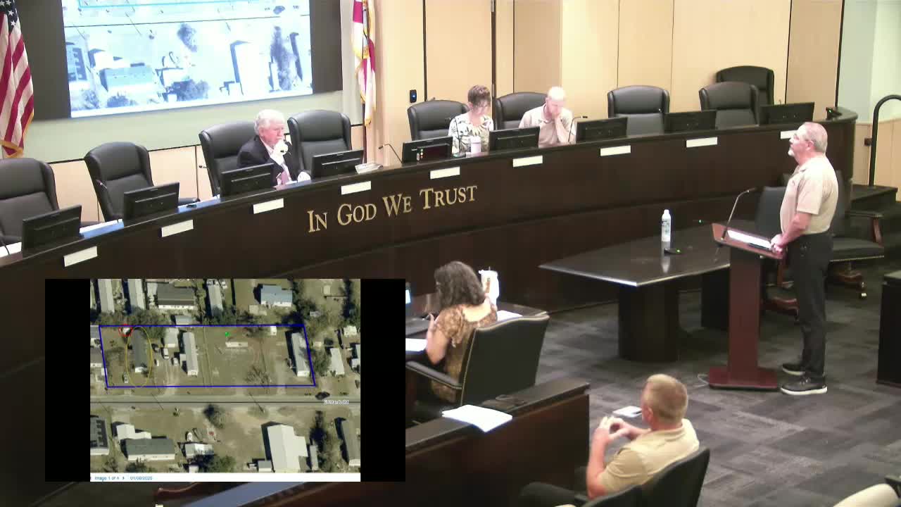 Bay County investigator Robert Clarkson reports code violations on deteriorating trailer