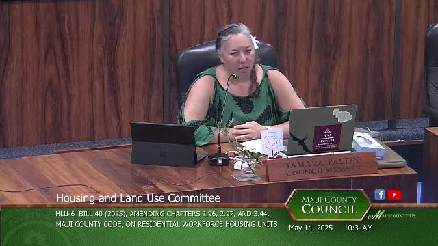 Committee discusses affordable housing amendments amid concerns over communication transparency