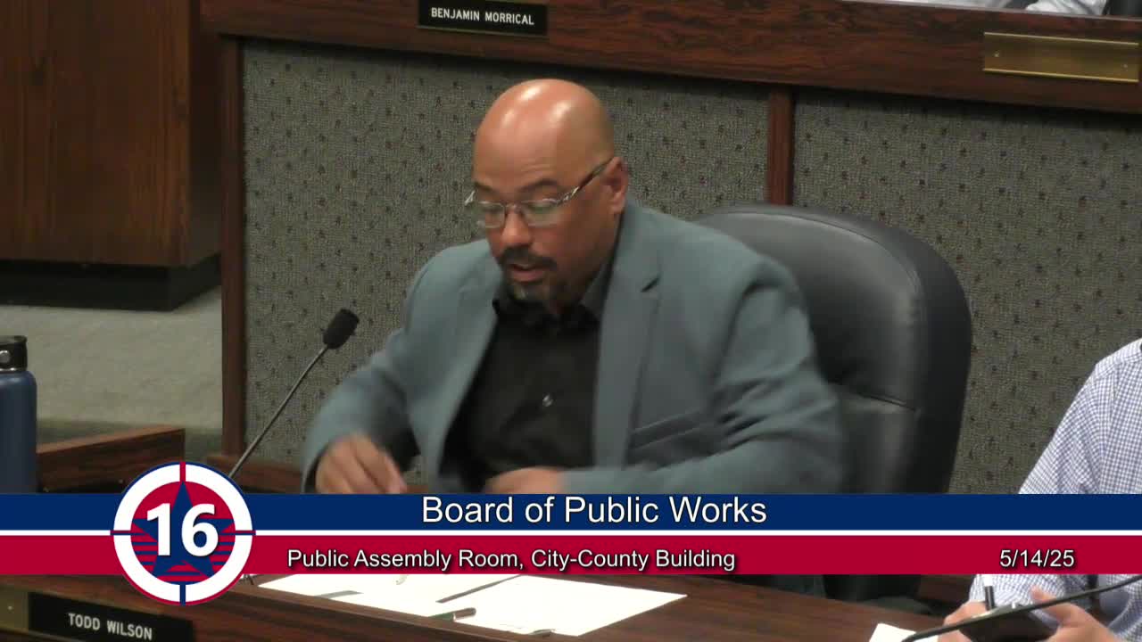 Board of Public Works approves key projects and service agreements on May 14