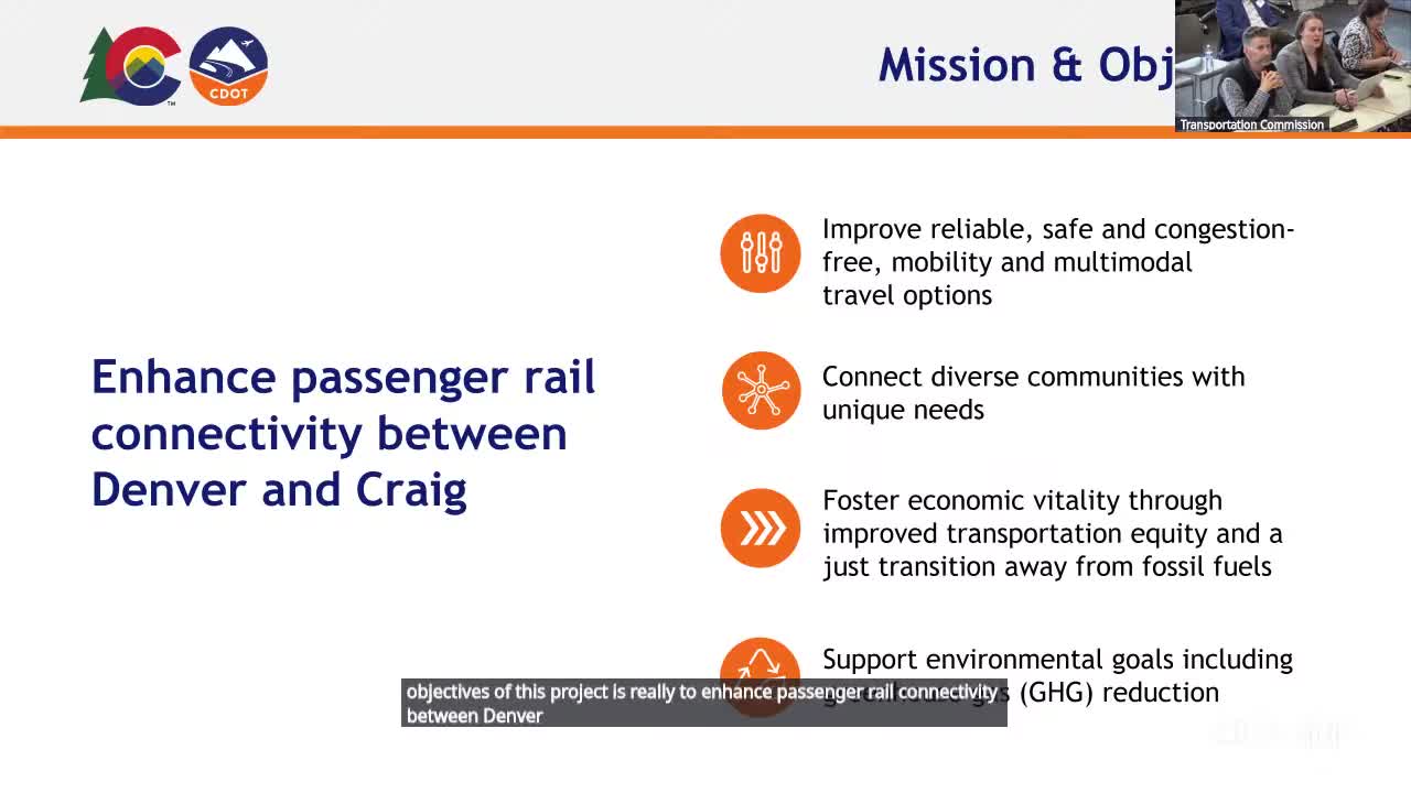 City reviews plans for enhanced passenger rail service and multimodal travel options