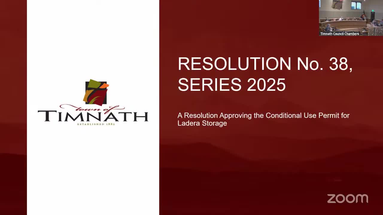 Timnath Town Council reviews self-storage facility proposal by Ventana Capital