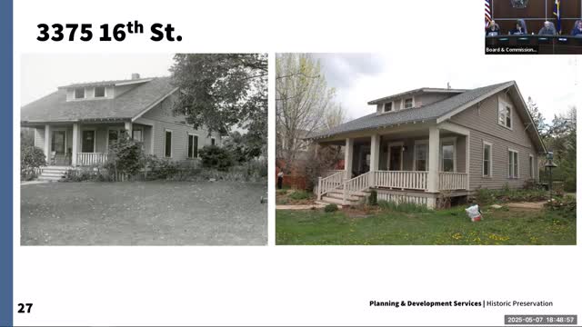 Boulder landmarks board designates Orchard House as local historic landmark