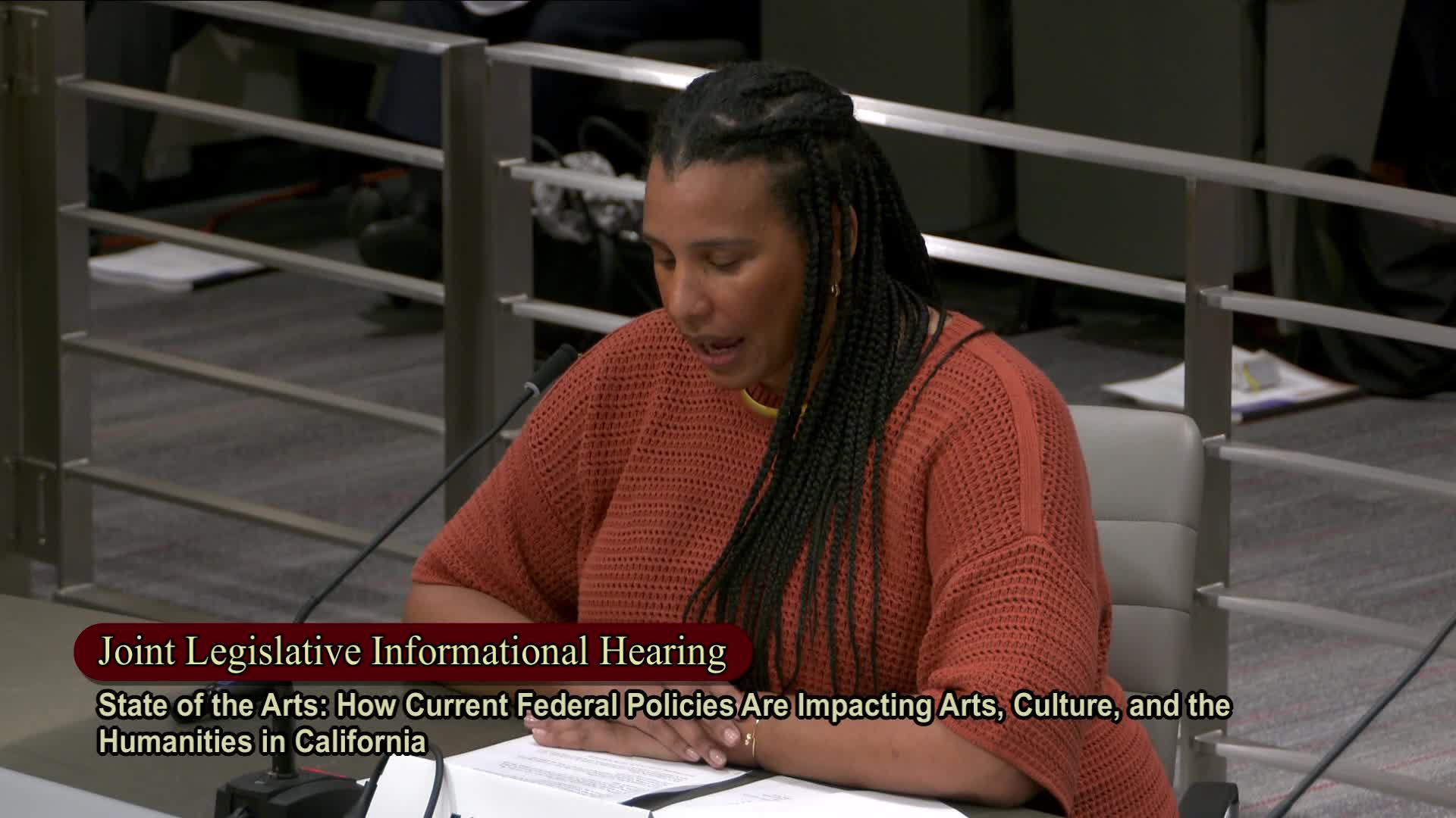 Jolie Fisher advocates for federal support of California's arts and entertainment sectors