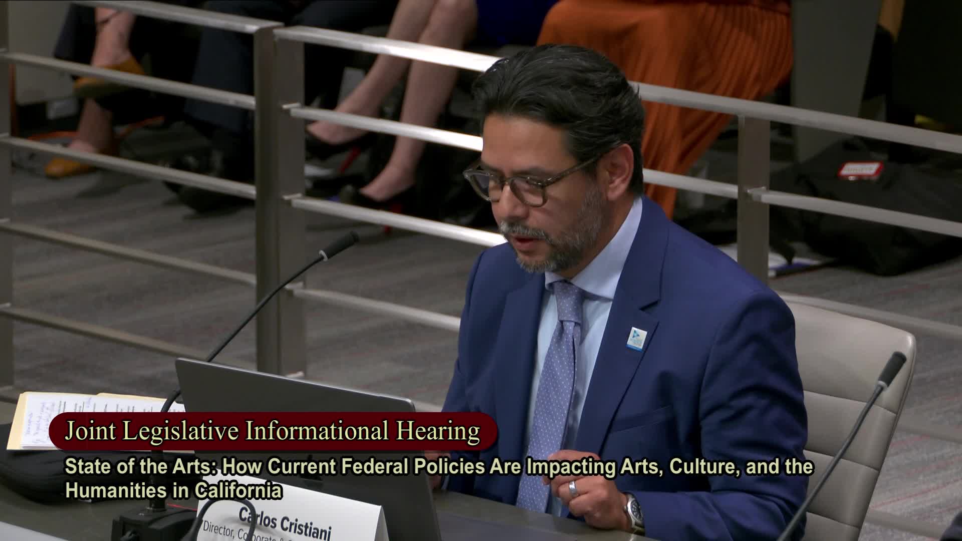 Chair Allen and Vice Chair Ward advocate for multi-year arts funding grants