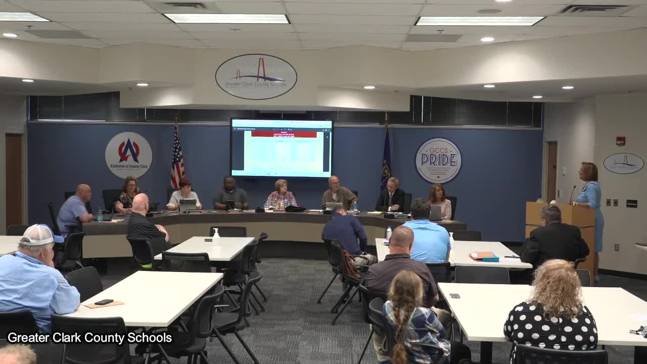 Greater Clark Superintendent highlights financial and facility improvements at board meeting