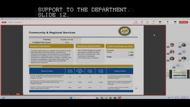 Houston Community Services Team enhances neighborhood stability through planning and ordinances