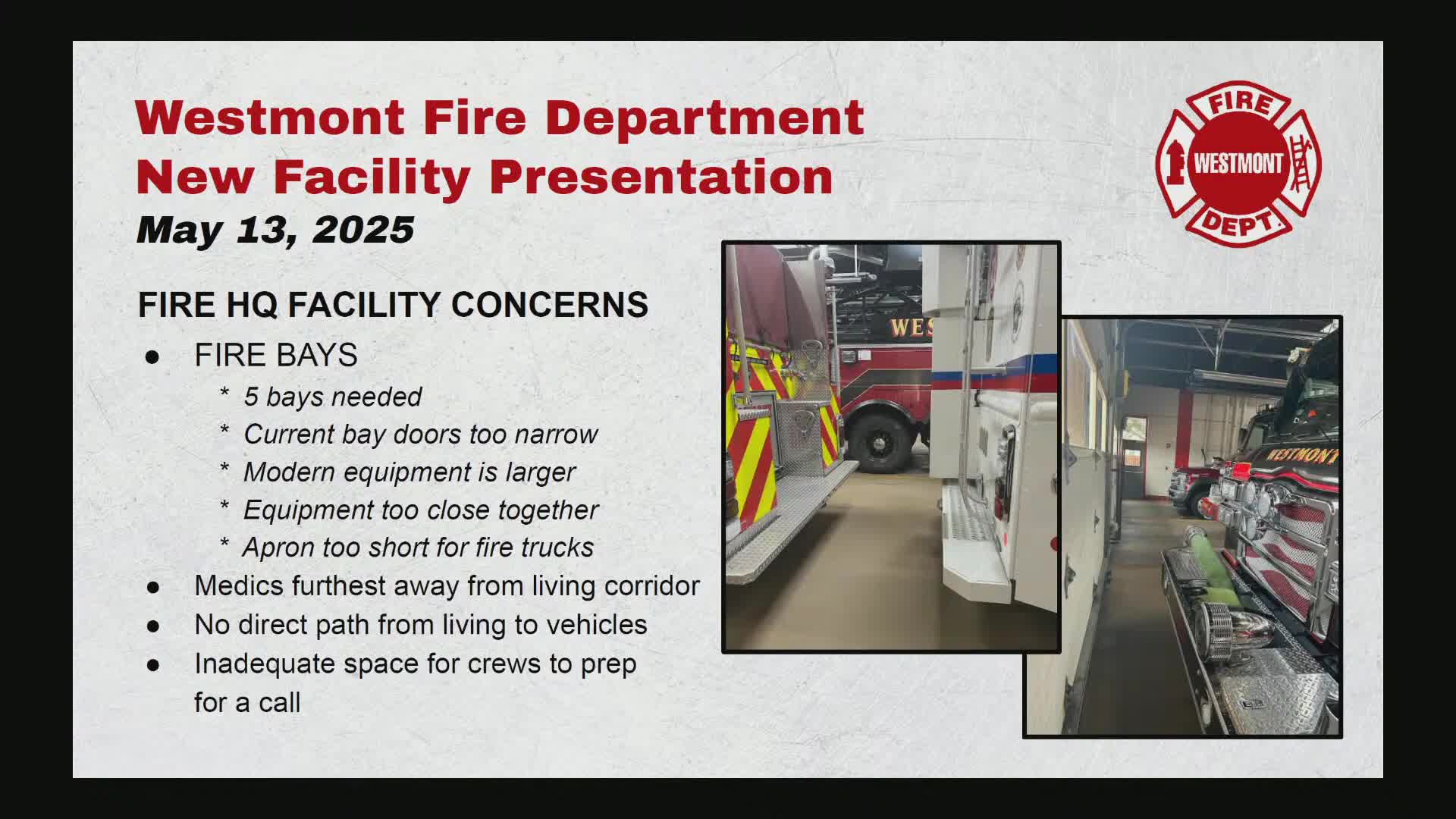 Fire Department proposes expansion to address crowded facilities and equipment safety