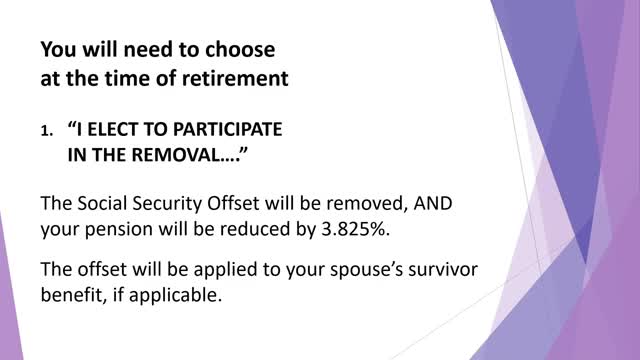 SERS outlines pension reduction and level income options for retirees