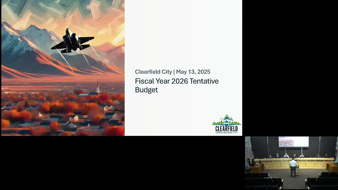 Clearfield City Council unveils $76M fiscal year 2026 budget plan